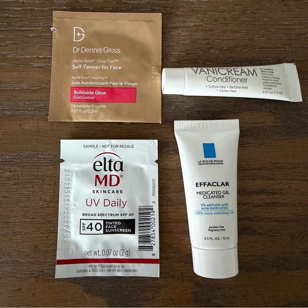 Beauty Lot Sample Sizes Stocking Stuffer Dr Gross Ela MD La Roche Posay